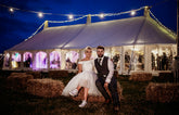 Country Style 50s Style Off the Shoulder Polka Dots Tulle Tea Length Wedding Dress,20082021-Dolly Gown